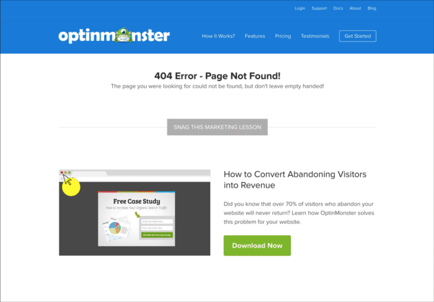 optinmonster –带引导磁铁的404页示例-2
